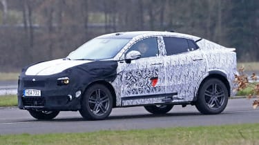 Lynk &amp; Co Coupe-SUV spied  - front 3/4 tracking