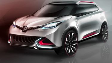 MG CS concept SUV sketch front