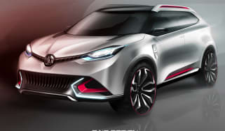 MG CS concept SUV sketch front