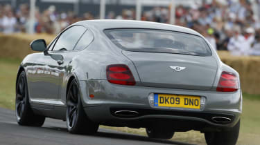 Bentley Continental Supersports coupe rear tracking