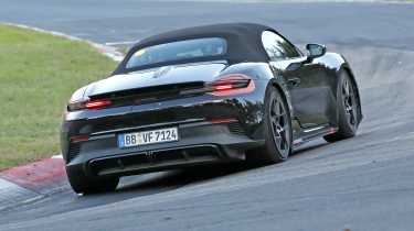 Porsche Boxster electric 2026 spy shots