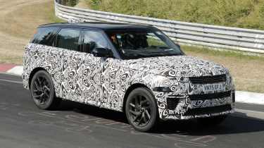 New Range Rover Sport facelift - front action
