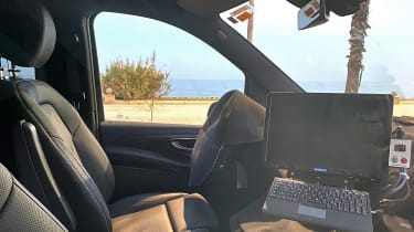 Mercedes EQV spyshot - interior