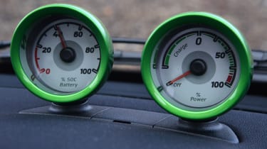Smart ForTwo Electric Drive dials