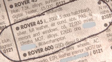 Classified advert