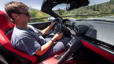 Alastair Crooks driving the Ferrari 849 Testarossa Spider