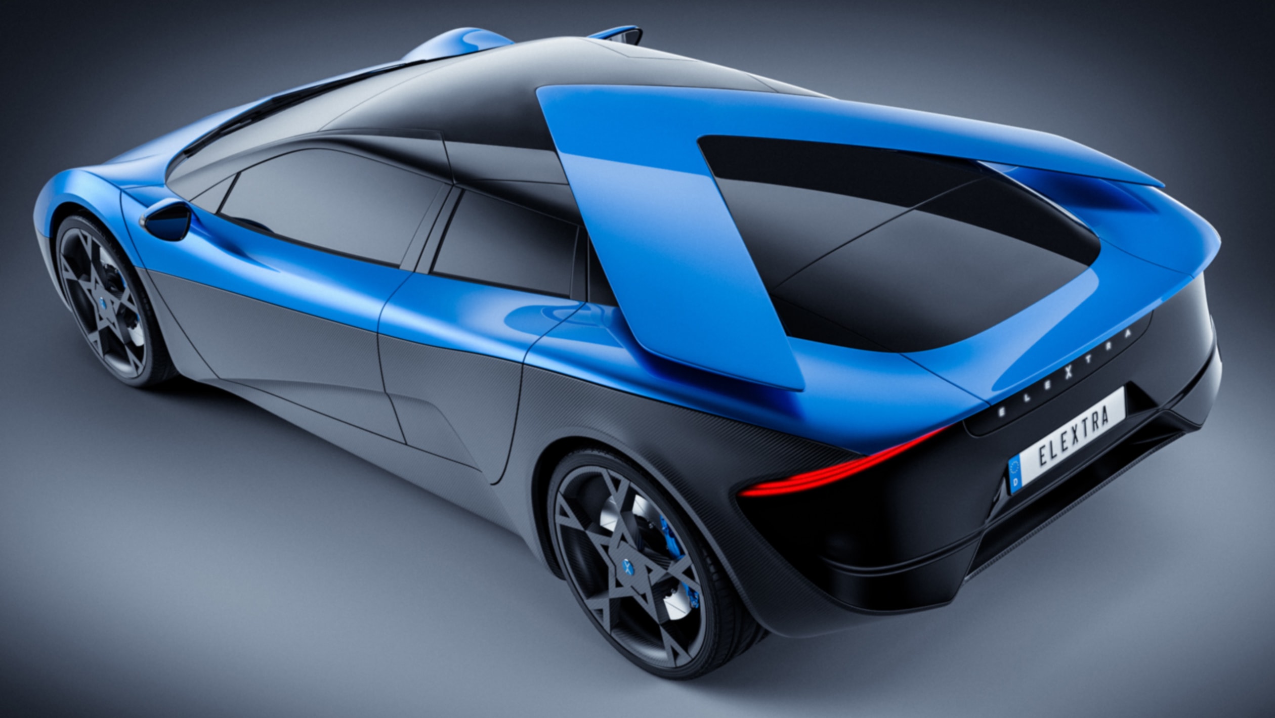 Elextra EV fourseat supercar revealed pictures Auto