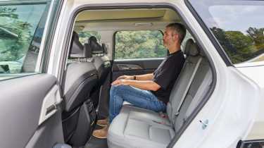 Richard Ingram sat in the Kia EV5