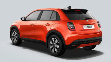 Fiat 600 Hybrid - orange rear 3/4