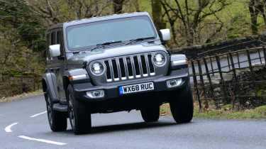 Jeep Wrangler driving