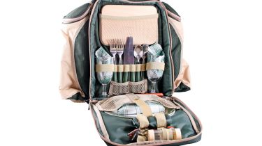 Greenfield Collection Deluxe Two Person Backpack Hamper 