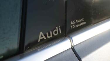 Audi A5 Avant - side trim designation detail