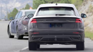 2018 Audi Q8 spy shot rear