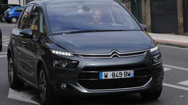 Citroen C4 Picasso spied front right