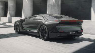 Ceer Exobot sedan - rear 3/4 dynamic