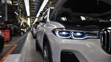 New BMW X7 SUV official production line teaser