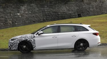 New Cupra Leon 2023 facelift spied testing on the Nurburgring - pictures
