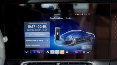 Mercedes CLA with EQ Technology - screen