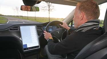 Tesla Model S - driving