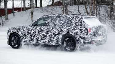 Rolls-Royce Electric SUV - winter testing, rear 3/4
