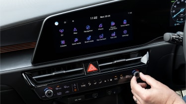 Kia Niro EV - infotainment screen and climate controls