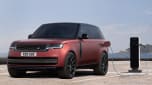 Range Rover plugged into charger