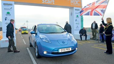 Nissan Leaf start line