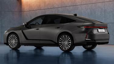 New 2026 Lexus ES 350e - rear 3/4