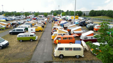 Assortment of classic Volkswagen vans