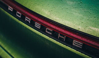 Porsche Macan - rear Porsche badge