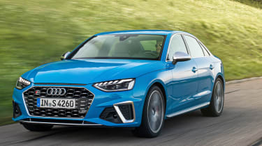 2019 Audi S4 saloon front tracking