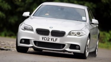 BMW 535d M Sport front cornering