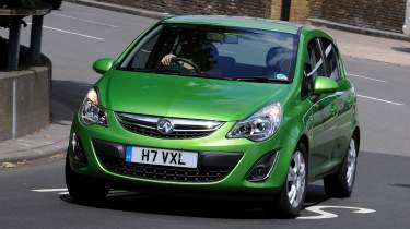 Vauxhall Corsa D - front cornering