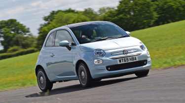 Fiat 500 Hybrid front three quarter 