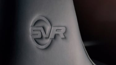 Jaguar F-Type SVR seat logo