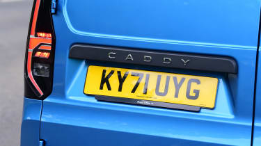 Volkswagen Caddy Cargo - rear number plate and tail light