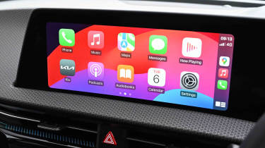 Kia EV6 - CarPlay infotainment menu screen