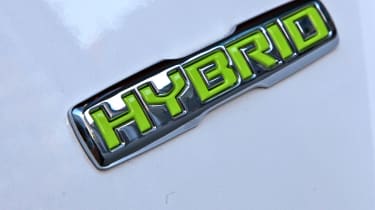 Kia Optima Hybrid badge