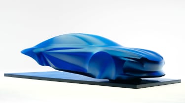 Alpine A110 sculpture - front/side