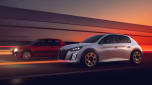 New Peugeot E-208 GTi and 205 GTi - front action