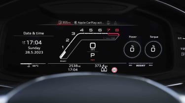 Audi RS 6 Avant - RS instrument cluster display