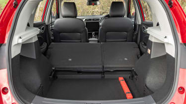 MG ZS - boot, rear seats folded down