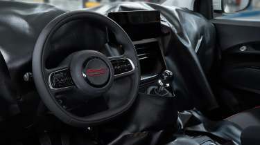 Fiat 500 Hybrid ‘Ibrida’ - interior with manual
