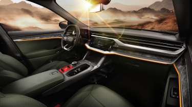 Jeep Wagoneer S Trailhawk concept interior front overview