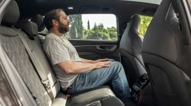 Dave Humphries sat in the back of the Audi A6 allroad Vorsprung