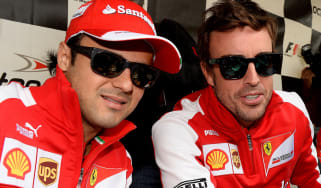Felipe Massa and Fernando Alonso