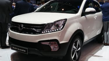 Facelifted SsangYong Korando show - front