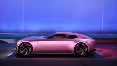 Jaguar Type 00 Miami reveal event pink side