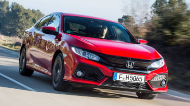 Honda Civic 2017 red - front tracking 2