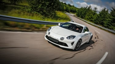 Alpine A110 ride review - front